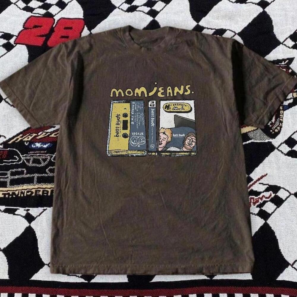 Gildan Men Brown T-Shirt, Brown Mom Jeans Tee With Cassette Tape